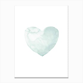 Pastel Heart Canvas Print