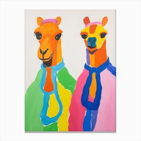 Colourful Kids Animal Art Camel 2 Canvas Print