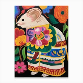 Maximalist Animal Painting Mouse 1 Canvas Print