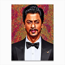 Shah Rukh Khan Illustration Movies Canvas Print