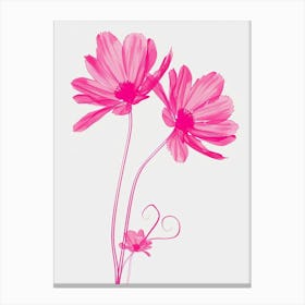 Hot Pink Daisy 3 Canvas Print