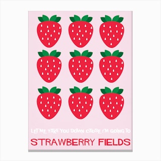 Strawberry Fields Forever, The Beatles Canvas Print