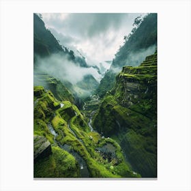 Rice Terraces Canvas Print