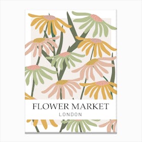 Flower Market London Canvas Print