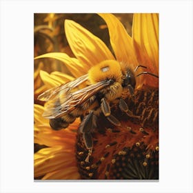 Africanized Honey Bee Realism Illustration 21 Canvas Print