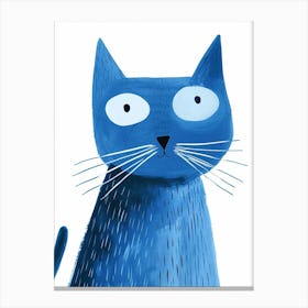 Ojos Azules Cat Clipart Illustration 7 Canvas Print