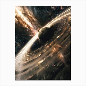 Spiral Galaxy In Space Canvas Print