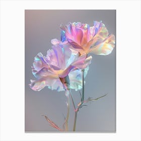 Iridescent Flower Carnation 5 Canvas Print