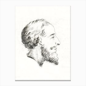 Portrait Of A Man With Beard, Jean Bernard Canvas Print
