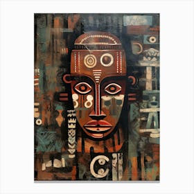 Bemba Brilliance - African Masks Series Canvas Print