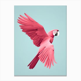 Minimalist Macaw 1 Illustration Canvas Print