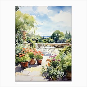 Volksgarten Austria Watercolour Painting 1  Canvas Print