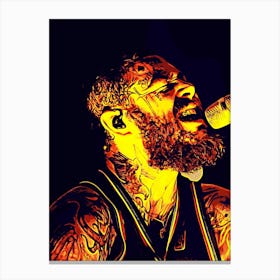 Tattooed Post Malone Canvas Print