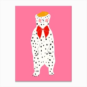 Pink Bear Canvas Print