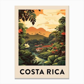 Vintage Travel Poster Costa Rica 3 Canvas Print