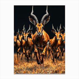 Wild Animal Creative Portrait 4 Canvas Print