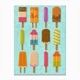 Popsicles Canvas Print
