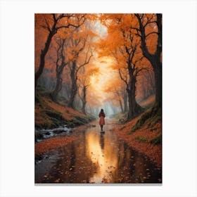 Autumn Forest Print  Canvas Print