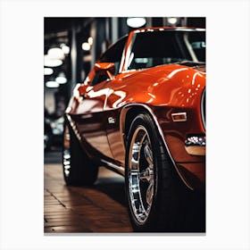 Close Of American Muscle Car 002 Canvas Print