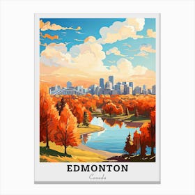 Edmonton Cityscape Travel Canvas Print