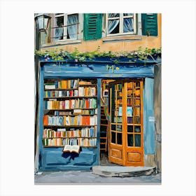 Zurich Book Nook Bookshop 2 Canvas Print