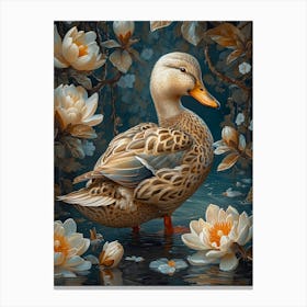 beautiful Asian duck Canvas Print