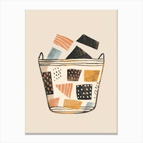 Basket Of Laundry Canvas Print