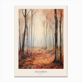 Autumn Forest Landscape Hallerbos Belgium Poster Canvas Print