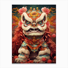 Dragon Dance Chinese Illustration 3 Canvas Print