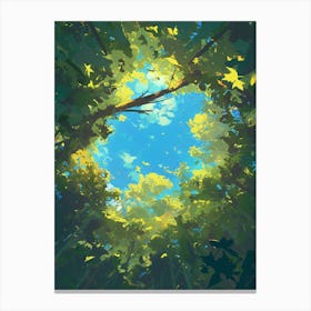 Sky In The Forest Canvas Print