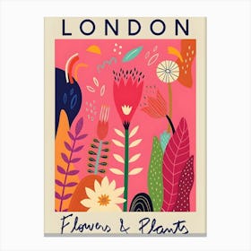 London Flowers And Plants Canvas Print