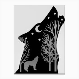 Howling Wolf Canvas Print