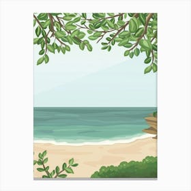 Beach Scene 4 Canvas Print