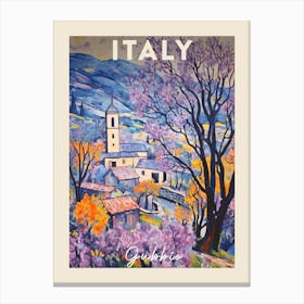 Gubbio Italy 1 Fauvist Painting  Travel Poster Canvas Print