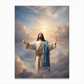 Jesus In The Clouds Canvas Print
