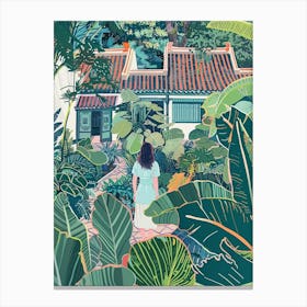 In The Garden Lan Su Chinese Garden Usa 4 Canvas Print
