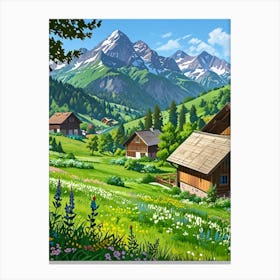 Alpine Village Canvas Print