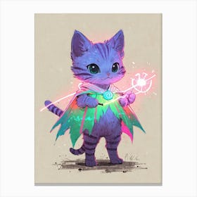 Cat With A Wand Canvas Print