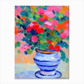 Pocillopora Matisse Inspired Flower Canvas Print