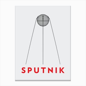 Space Serie Sputnik Canvas Print