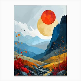 Sunset In The Mountains 11 Canvas Print