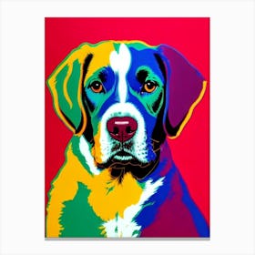 Grand Basset Griffon Vendeen Andy Warhol Style dog Canvas Print