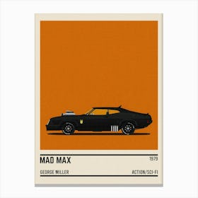 Mad Max Car Movie Canvas Print