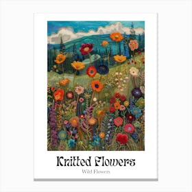 Knitted Flowers Wild Flowers 9 Canvas Print