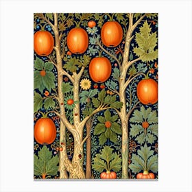 William Morris Pumpkins In A Tree Canvas Print