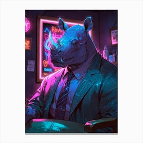 Rhino 6 Canvas Print