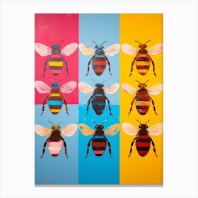 Bee Pop Art Painting Inspired 2 Canvas Print