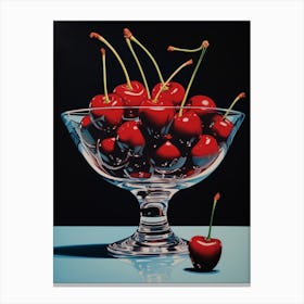 Vintage Cherries Advertisement Style 1 Canvas Print