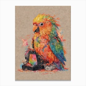 Colorful Parrot 11 Canvas Print