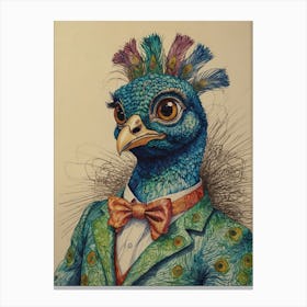 Peacock 36 Canvas Print